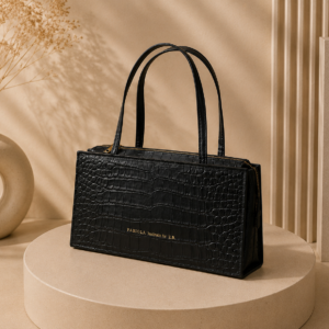 ADRIANNA S czarny CroCo mat