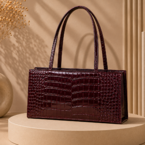 ADRIANNA S Burgund CroCo